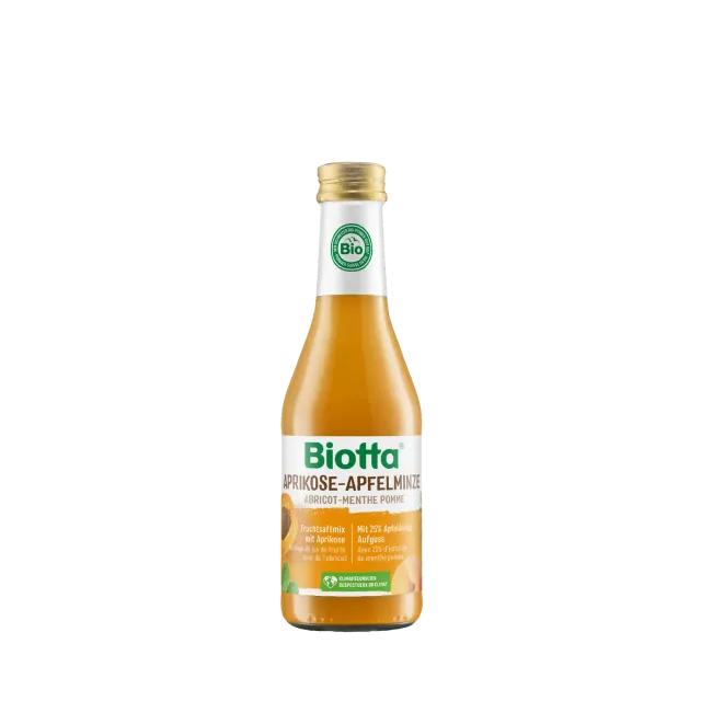 Biotta aprikoosi-omena-minttu mehu 12x250ml luomu